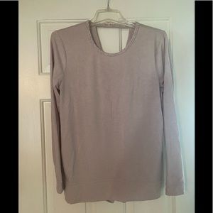 NWOT tan open back long sleeve shirt from Victoria’s Secret